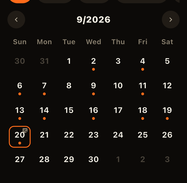 Month view