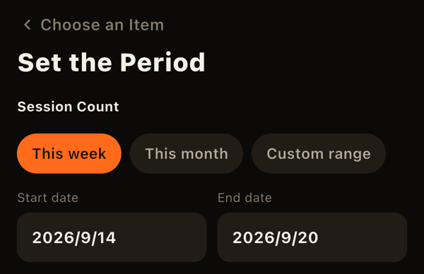 Choosing a period